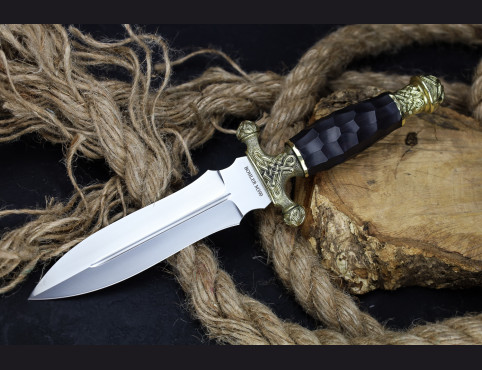 Нож Оскар (М 390, литье, мореный граб)