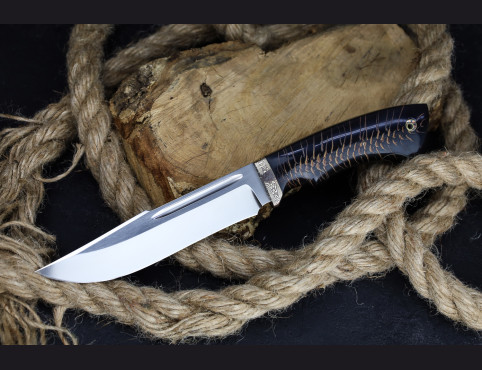 Нож Аллигатор (М 390, макумэ ганэ, шишка в акриле)