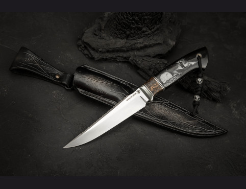 Нож Рыбак 1 (М390, рог буйвола, карбон)