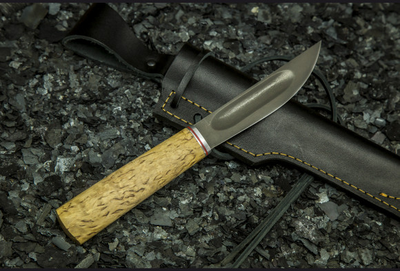 Нож Якутский средний <span>(Булат, стабилизированная карельская береза)</span>