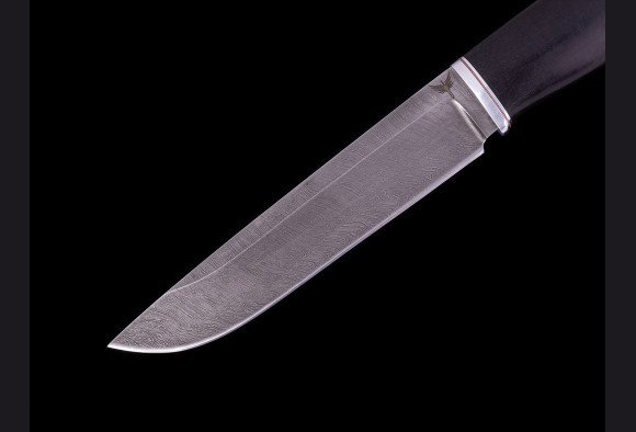 Нож Охотник <span>(Дамаск 1200 слоев, мореный граб)</span>