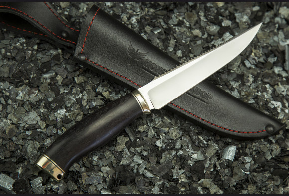Нож Рыбак 1 <span>(Elmax, мореный граб, мельхиор)</span>