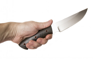 Нож Гюрза цельнометаллический <span class='product-card--title--span'>(Elmax, микарта)</span>