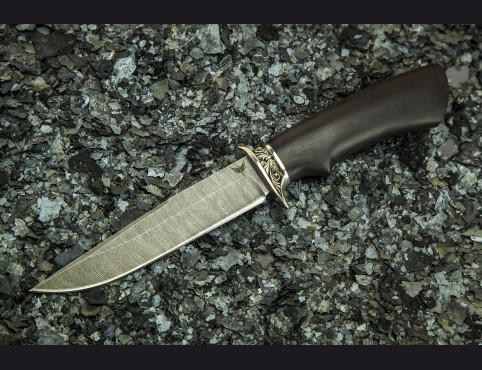 Нож Пегас (Дамаск 1200 слоев, мореный граб)
