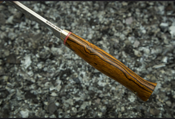 Нож Егерь <span>(М390, айронвуд-железное дерево, мозаичный пин под темляк)</span>