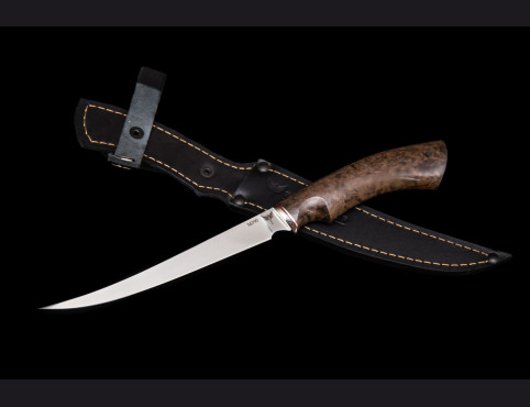 Нож Филейный Белуга 2 (М390, стабилизированная карельская береза)