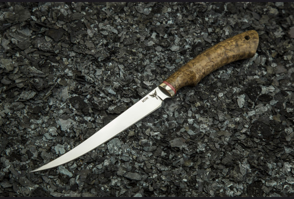 Нож Филейный Белуга 2 <span>(М390, стабилизированная карельская береза)</span>