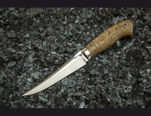 Нож Рыбак 2 (М390, стабилизированная карельская береза)