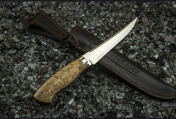 Нож Рыбак 2 <span>(М390, стабилизированная карельская береза)</span>