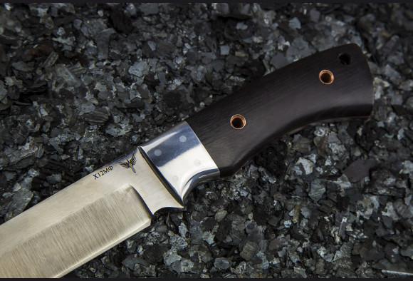 Нож Рейнджер цельнометаллический <span>(Х12МФ, мореный граб, дюраль)</span> 