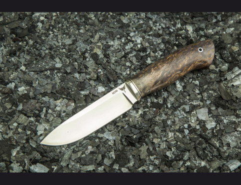 Нож Лань (М390, стабилизированная карельская береза)