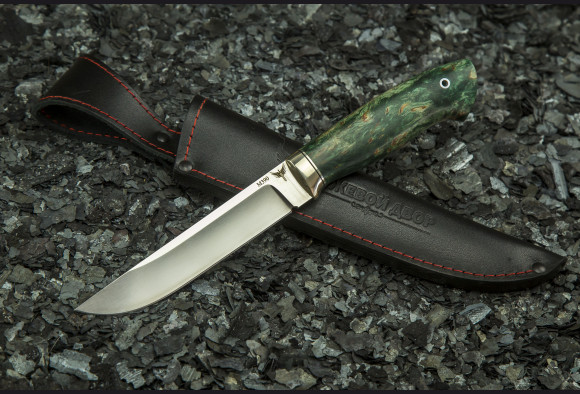 Нож Егерь <span>(М390, стабилизированная карельская береза)</span>