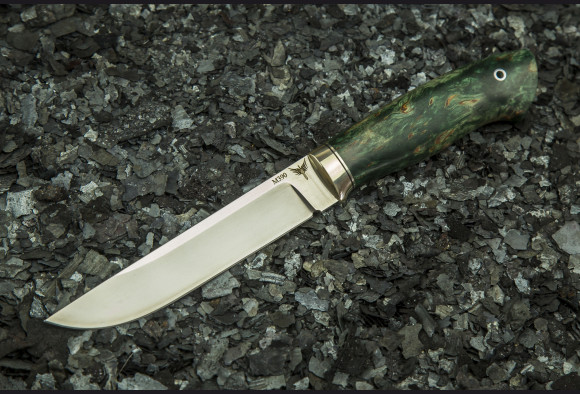 Нож Егерь <span>(М390, стабилизированная карельская береза)</span>