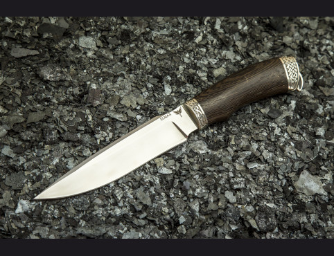 Нож Хищник (Elmax, венге, литье мельхиор)
