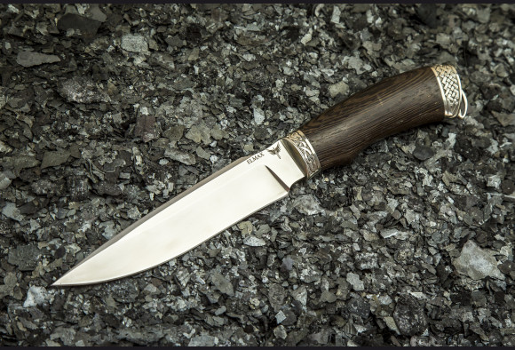 Нож Хищник <span>(Elmax, венге, литье мельхиор)</span>