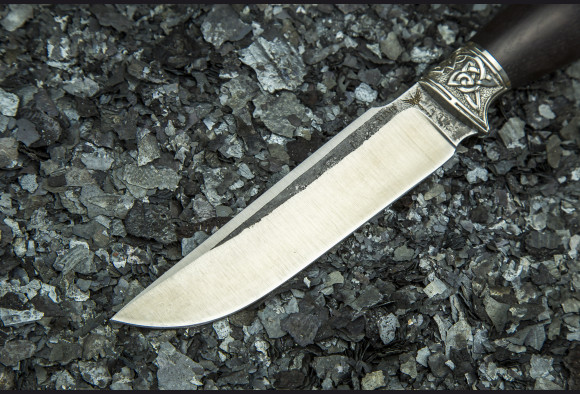 Нож Скорпион 2 <span>(х12мф, мореный граб, литье мельхиор)</span>