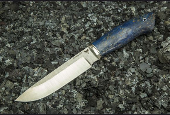 Нож Фрегат <span>(S390, стабилизированная карельская береза)</span>
