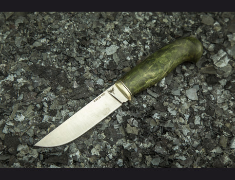 Нож Пума (S390, стабилизированная карельская береза) рукоять кобра