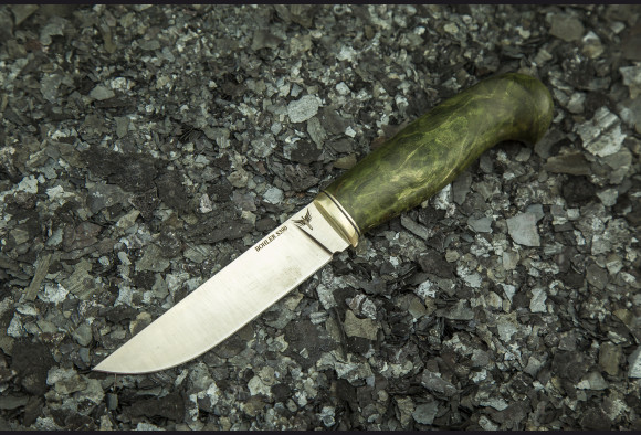 Нож Пума <span>(S390, стабилизированная карельская береза)</span> рукоять кобра