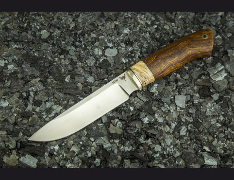 Нож Фрегат (М390, айронвуд-железное дерево, стабилизированный зуб мамонта)