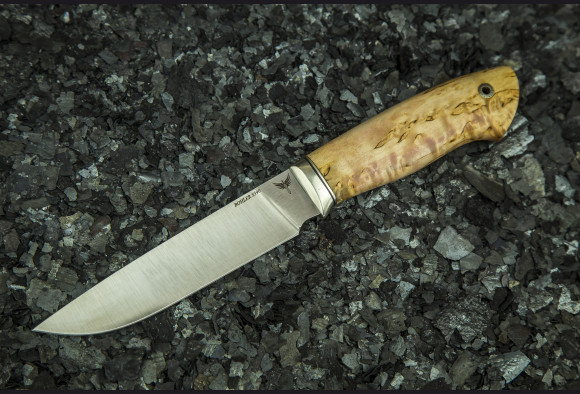 Нож Вепрь <span>(S390, карельская береза)</span>