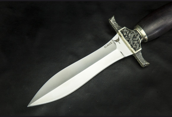 Нож Диверсант <span>(Elmax, мореный граб, литье мельхиор)</span>
