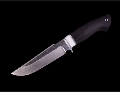 Нож Скорпион 2 (х12мф, мореный граб) вставка искусственный камень