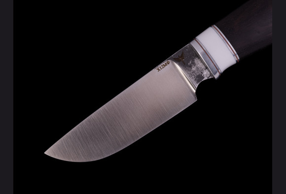 Нож Грибник 2 <span>(х12мф, мореный граб)</span> вставка искусственный камень