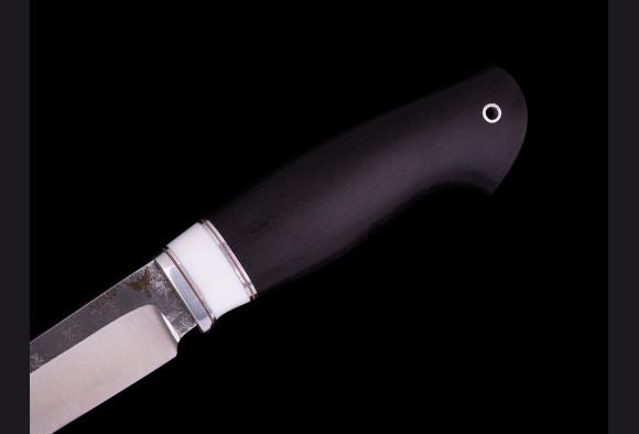Нож Гепард <span>(х12мф, мореный граб)</span> вставка искусственный камень