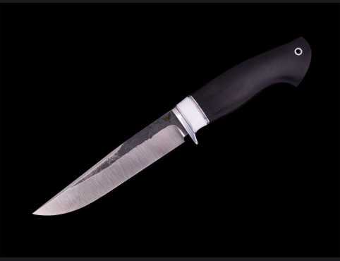 Нож Пегас (х12мф, мореный граб) вставка искусственный камень