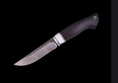Нож Грибник 1 <span class='product-card--title--span'>(х12мф, мореный граб)</span> вставка искусственный камень