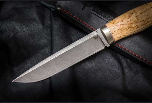 Нож Шерхан <span>(дамаск ,рукоять карельская береза)</span>