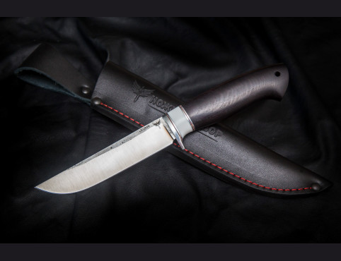 Нож Соболь ( х12мф, белый акрил , мореный граб)