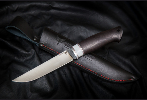 Нож Егерь 2 <span>(х12мф, белый акрил, граб)</span>