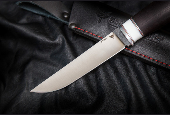 Нож Егерь 2 <span>(х12мф, белый акрил, граб)</span>