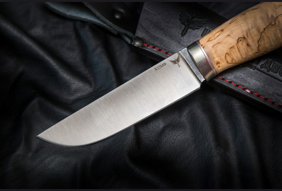 Нож Хозяин леса<span>(х12мф,карельская береза,мельхиор)</span>
