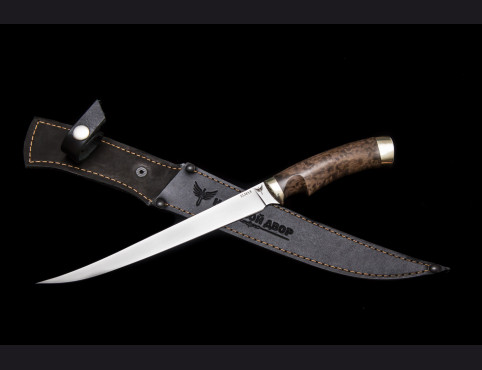 Нож Филейный Белуга(ELMAX, стабилизированная карельская береза)