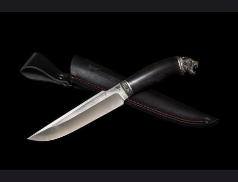 Нож Скорпион (VG-10,мореный граб ,литье мельхиор)