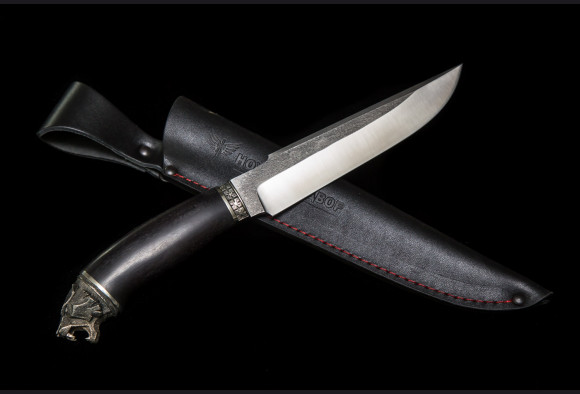 Нож Скорпион <span>(VG-10,мореный граб ,литье мельхиор)</span>