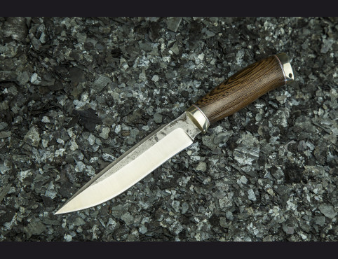 Нож Хищник (х12мф, венге, мельхиор)