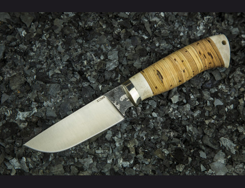 Нож Грибник 2 (х12мф ,береста, рог лося)