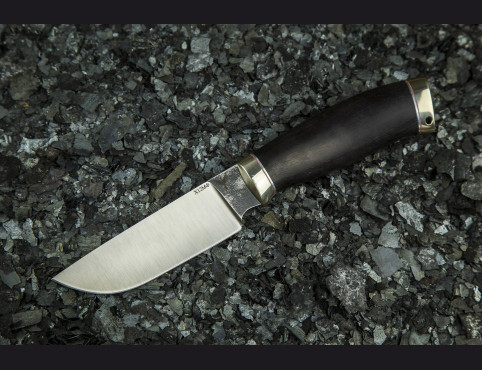Нож Грибник 2 (х12мф, мореный граб, мельхиор)