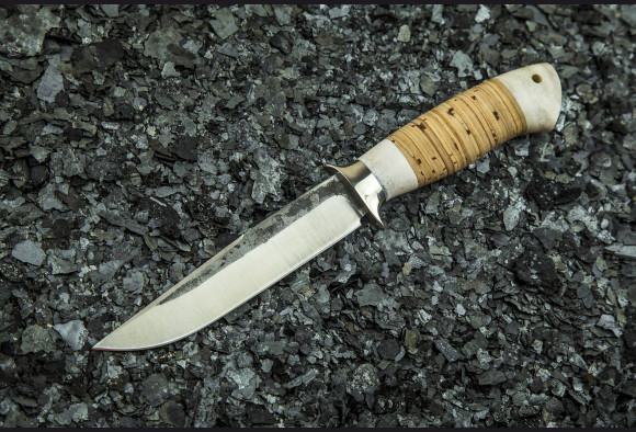 Нож Пегас <span>(х12мф, береста, рог лося)</span>