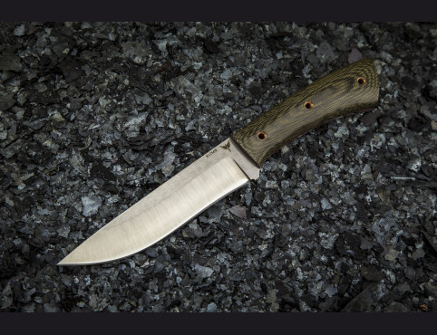 Нож Ястреб цельнометаллический (х12мф, микарта)