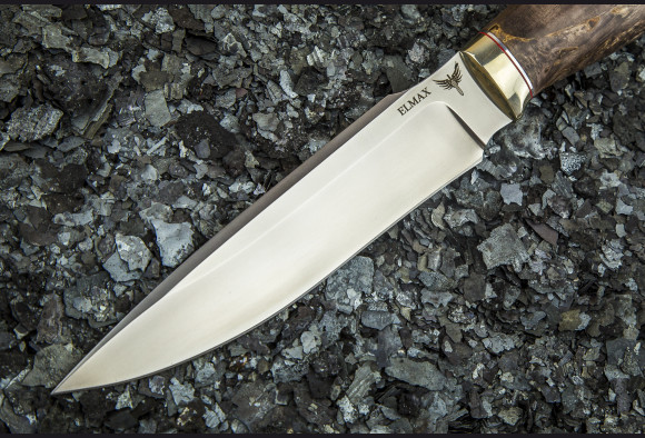 Нож Хищник <span>(ELMAX, стабилизированная карельская береза, мельхиор)</span>