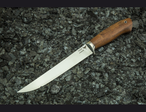Нож филейный большой (сталь 95х18, мореный граб)