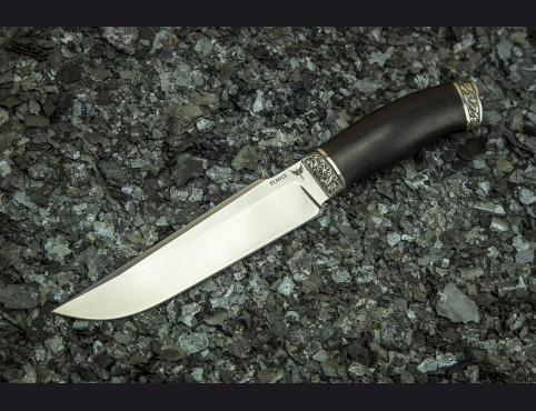 Нож Скорпион (elmax, мореный граб, литье мельхиор)