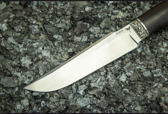 Нож Скорпион <span>(elmax, мореный граб, литье мельхиор)</span>