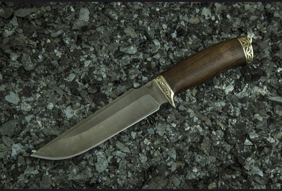 Нож Скорпион 2 <span>(Дамаск 1200 слоев, венге, литье мельхиор)</span>