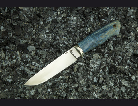 Нож Вепрь (М390, стабилизированная карельская береза)